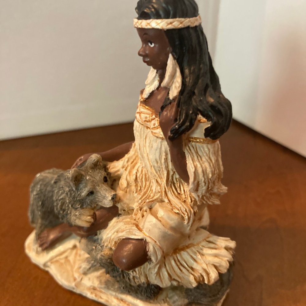 INDIAN MAIDEN WITH CUB BEAR FOR COLLECTIONS NEW